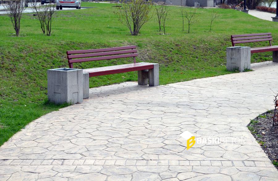 Park ve Mesire Alanları Desenli Beton